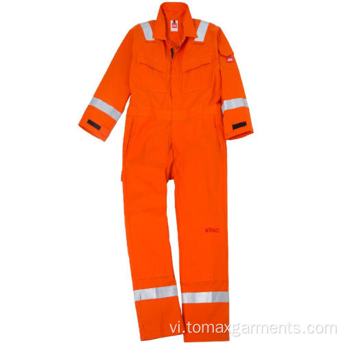 Coverall chống cháy bền và có thể giặt được